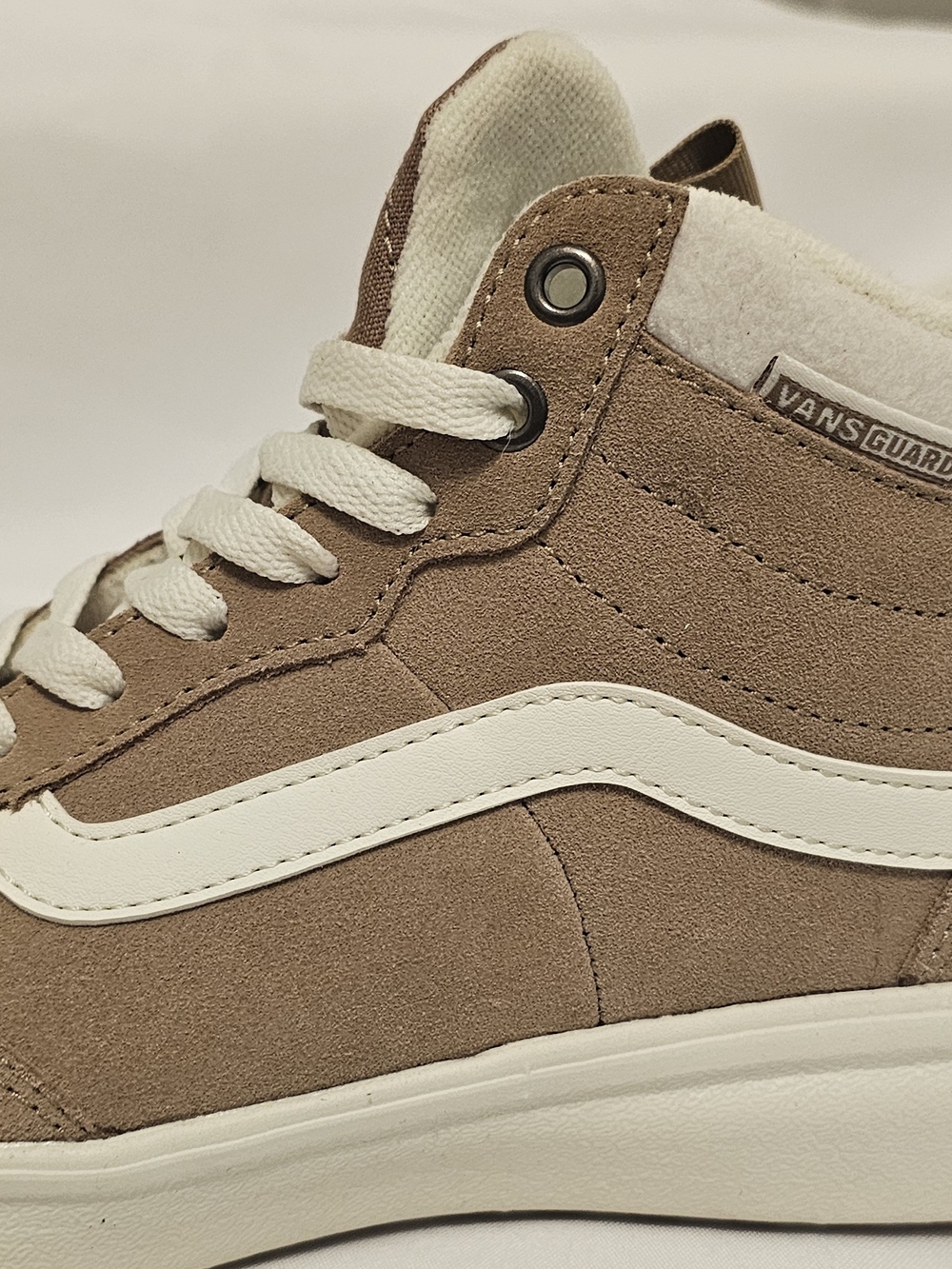Vans Men's Suede Mid-Top Sneakers in Light Brown - Picture 2 of 8
